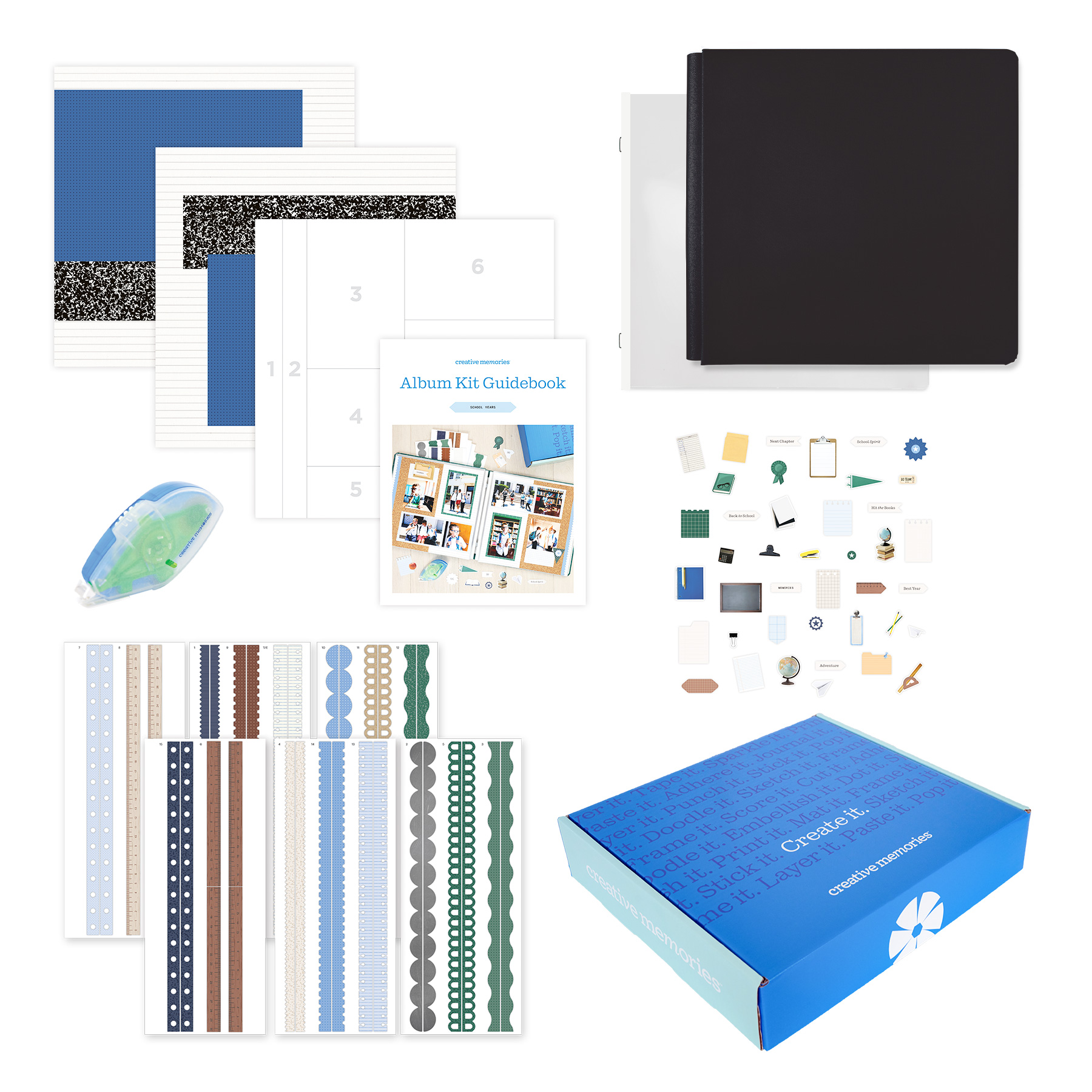 Creative Memories School Years Album Kit Ebony 665653 03