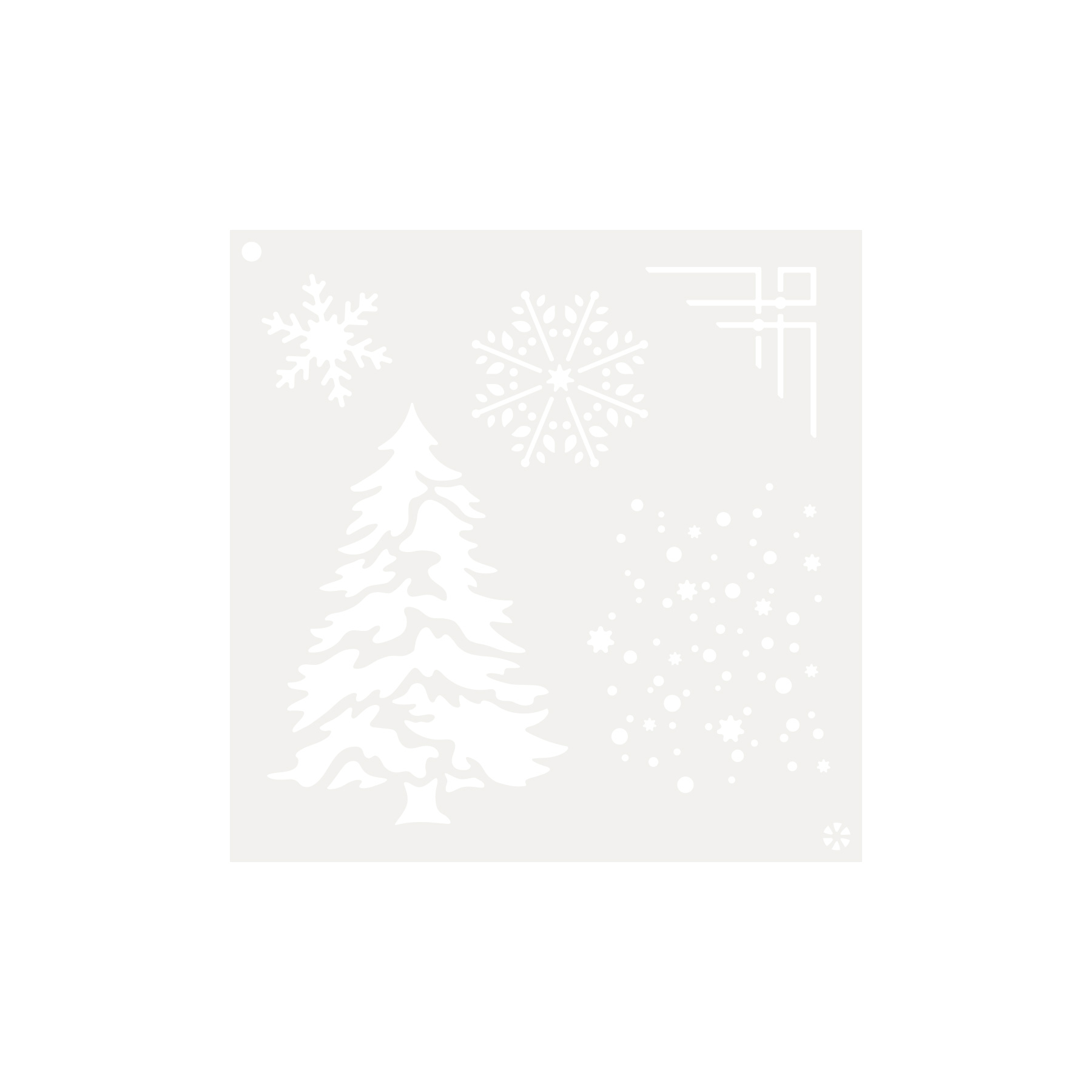 Winter Elements stencil design