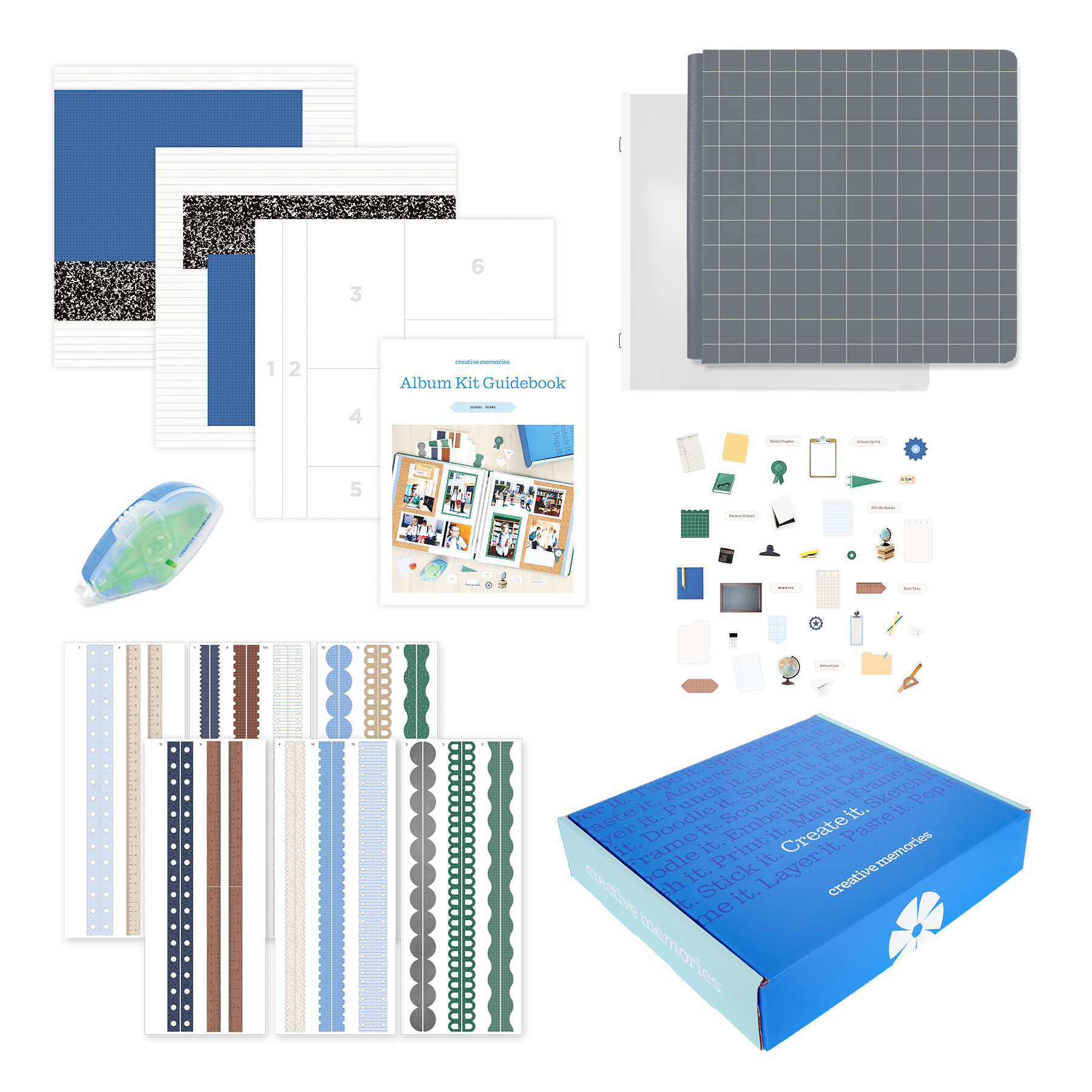 Creative Memories School Years Album Kit Flint 665652 03